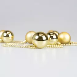 Bombki na łańcuchu złote