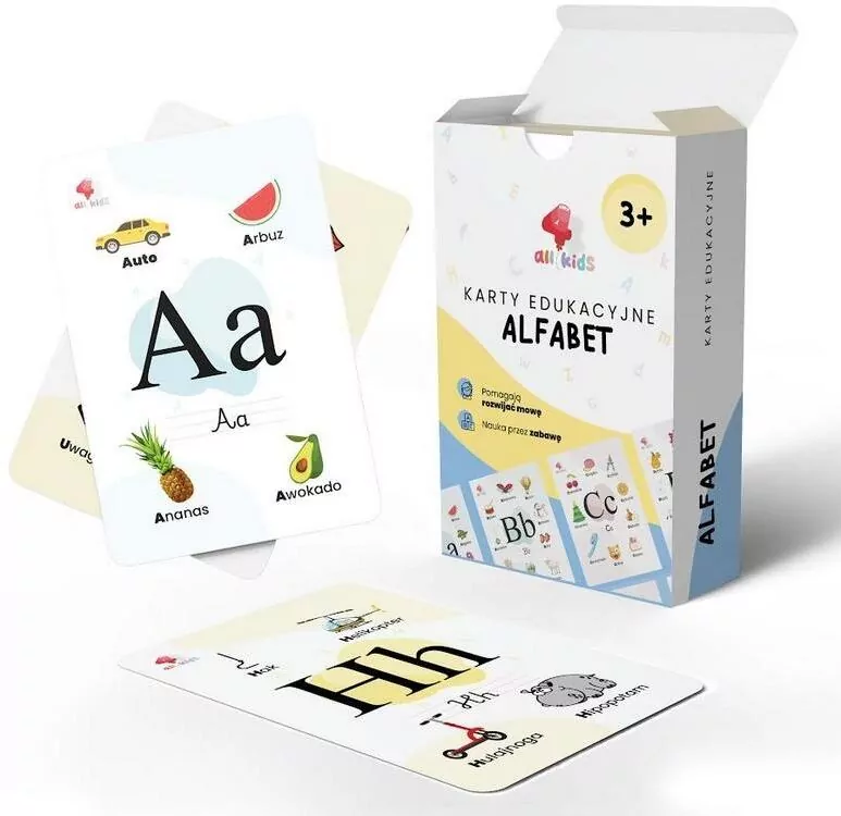 Karty edukacyjne Alfabet - tantis.pl