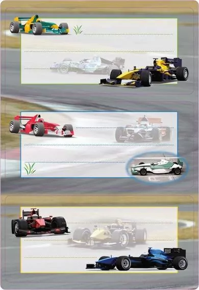 Naklejki szkolne - Formuła 6szt - tantis.pl