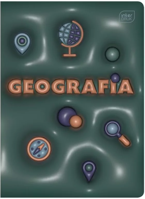 Zeszyt A5/60K kratka Geografia +pig.wiedzy (10szt) - tantis.pl