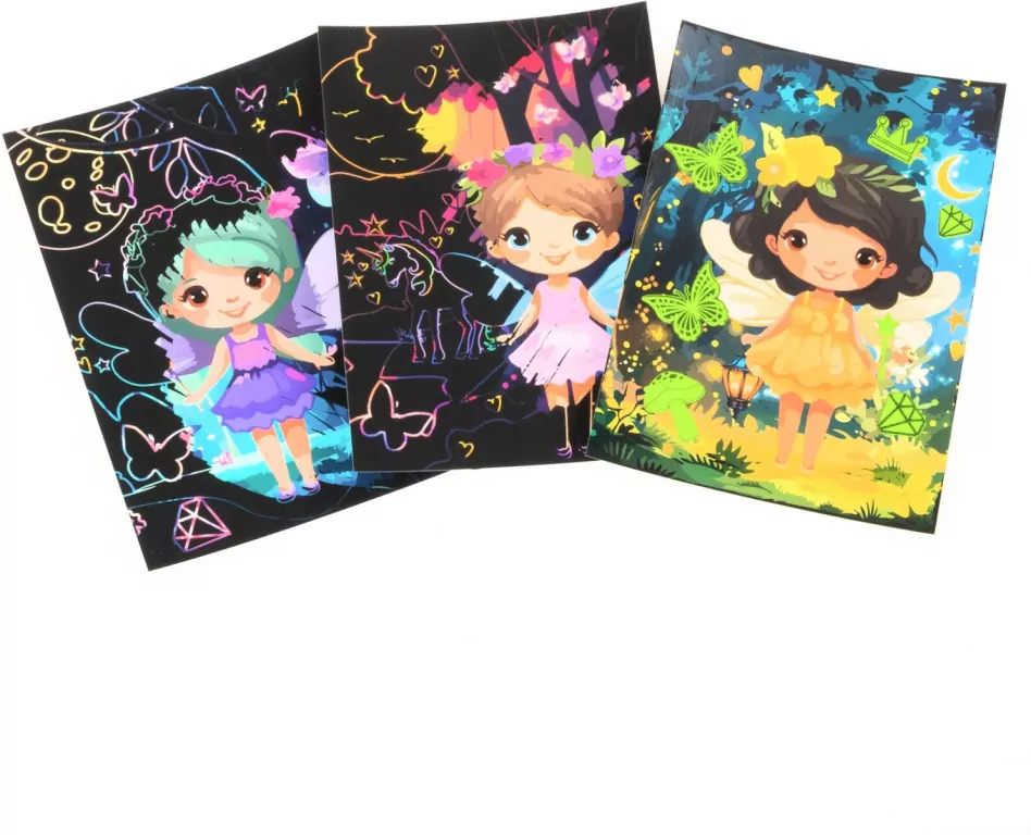 Wydrapywanka z malowanką świecącą. Magic - tantis.pl