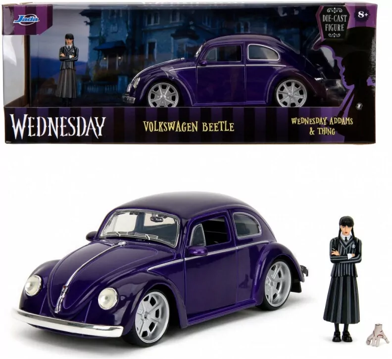 Jada Wednesday Volkswagen Beetle 1:24 - tantis.pl