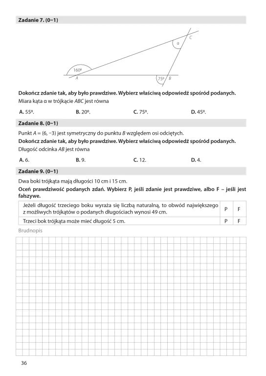Arkusze egzaminacyjne z matematyki dla kl.8 - tantis.pl