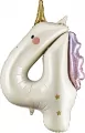 Balon foliowy Cyfra 4 Jednorożec 93cm - tantis.pl