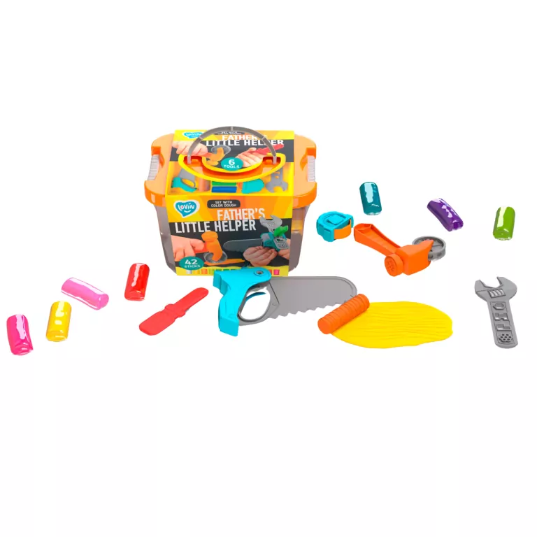 Mały majsterkowicz. Masa plastyczna. Ciastolina z narzędziami - tantis.pl