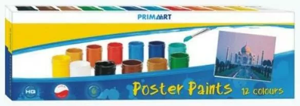 Farby plakatore Primart 12 kolorów - tantis.pl