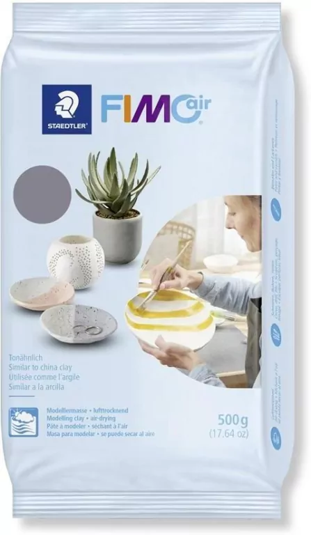Masa modelarska 500g. Fimo Air. Szara - tantis.pl