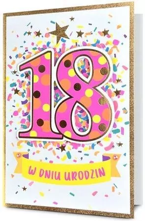 Karnet Urodziny Osiemnastka - tantis.pl