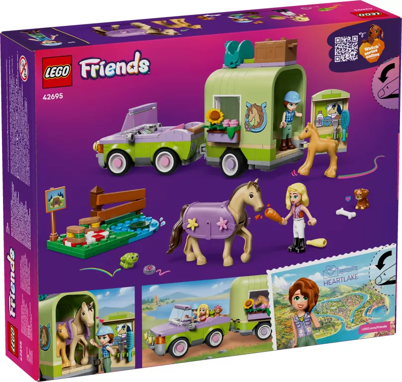 LEGO® Friends. Przyczepa z koniem 42695 - tantis.pl