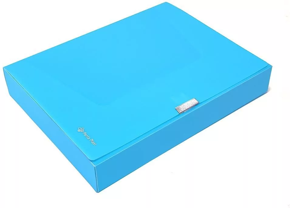 Teczka A4 box 55mm neon niebieska - tantis.pl