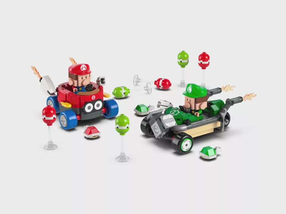 LEGO® Super Mario. Mario Kart™ – Baby Mario kontra Baby Luigi 72034 - tantis.pl