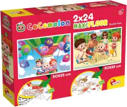 Lisciani. Puzzle 2x24 dwustronne. Cocomelon