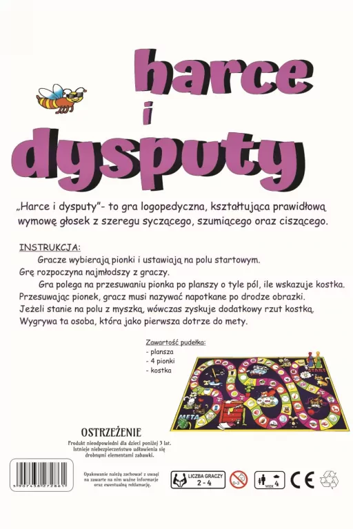 Abino. Harce i dysputy. Logopedyczna gra planszowa - tantis.pl