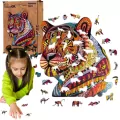 Puzzle drewniane 129. Tajemniczy Tygrys - tantis.pl