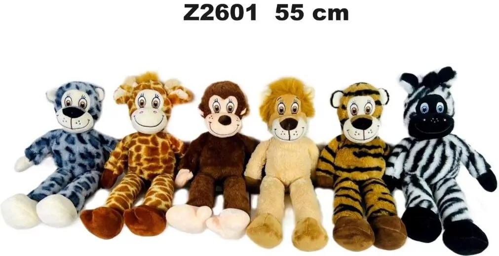 Zwierzęta dżungli 55cm MIX - tantis.pl