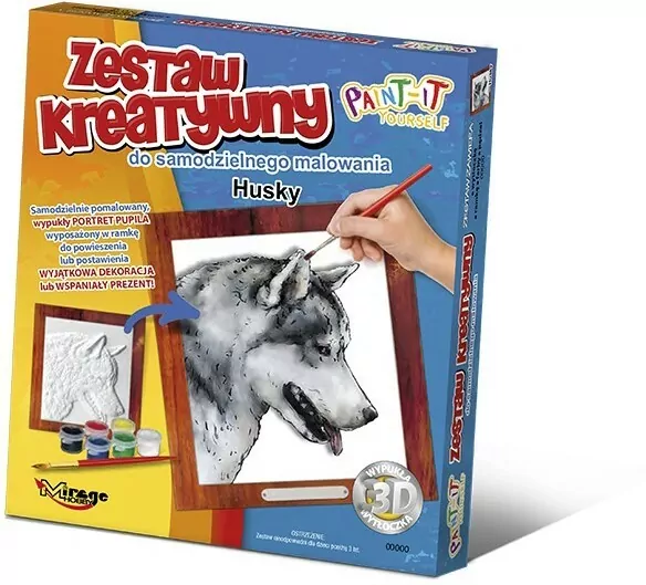 Zestaw Kreatywny do malowania - Husky - tantis.pl