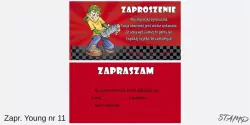 Zaproszenia Young Chłopiec wzór nr 11