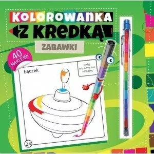 Kolorowanka z kredką. Zabawki - tantis.pl