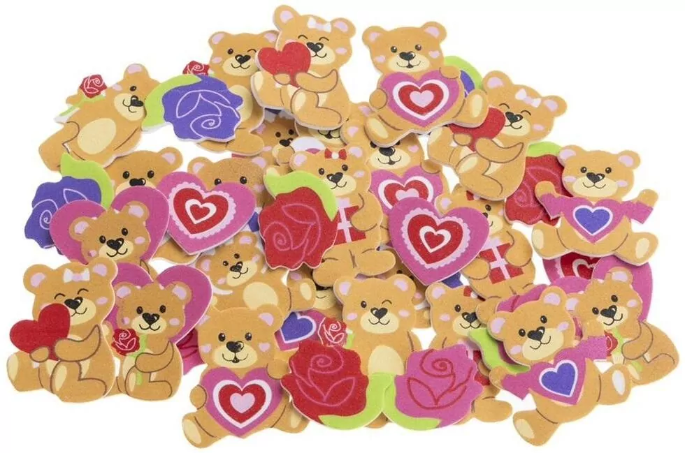 Naklejki z pianki Misie z sercem - tantis.pl