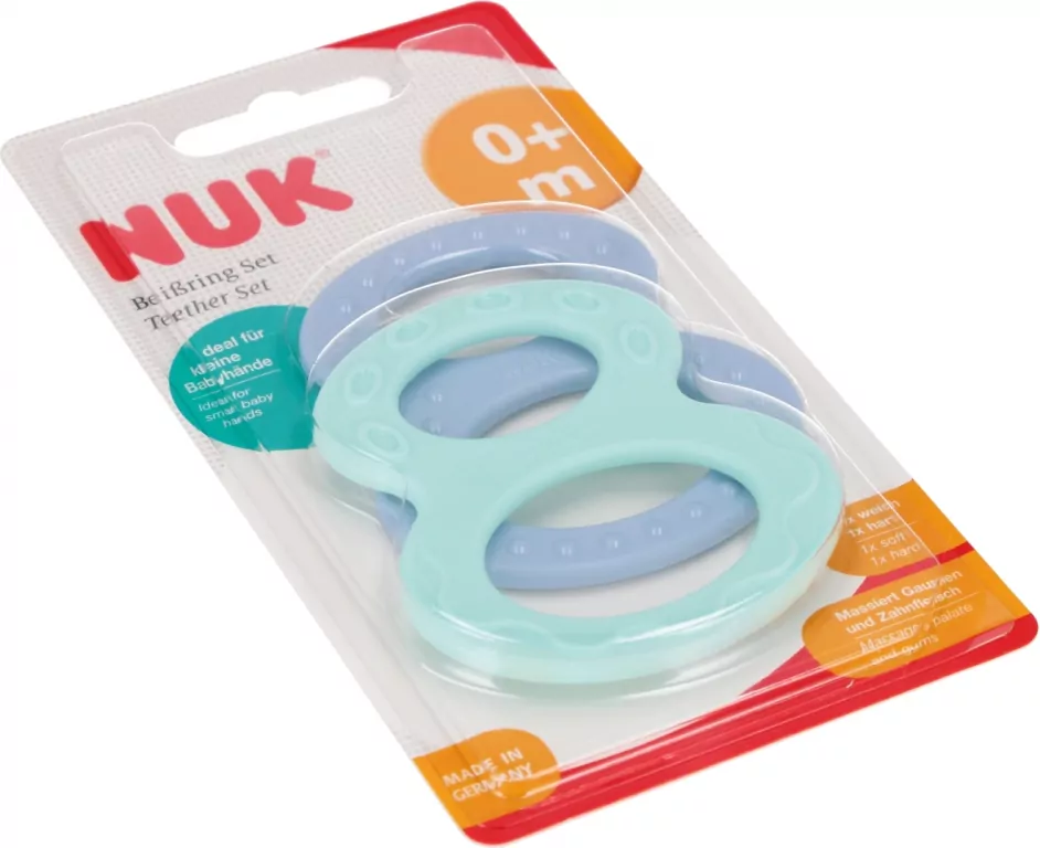 NUK. Gryzak ósemka. 0 miesięcy. Mix - tantis.pl