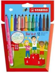 Flamastry Trio. 12 kolorów