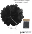 Ozdoba papierowa pompon czarna 25cm 3szt - tantis.pl