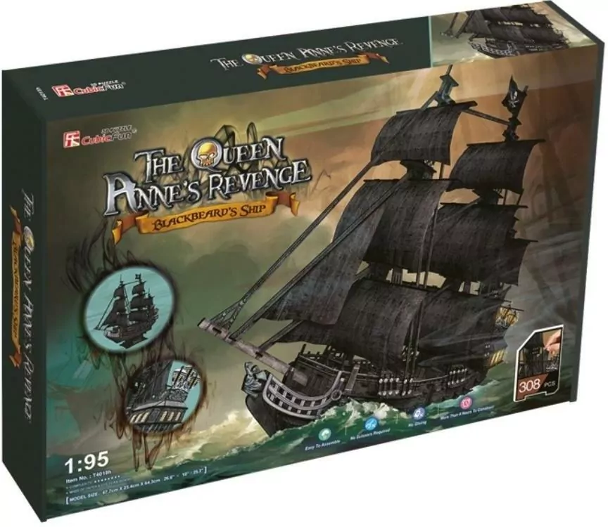 Puzzle 3D. Zemsta Królowej Anny. 24018 - tantis.pl