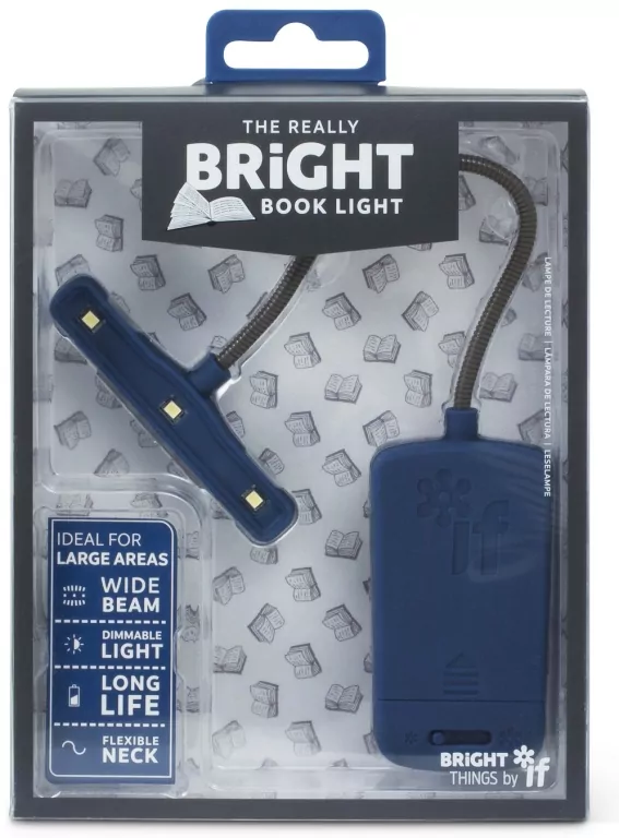 Bright Book Light. Lampka do książki niebieska - tantis.pl