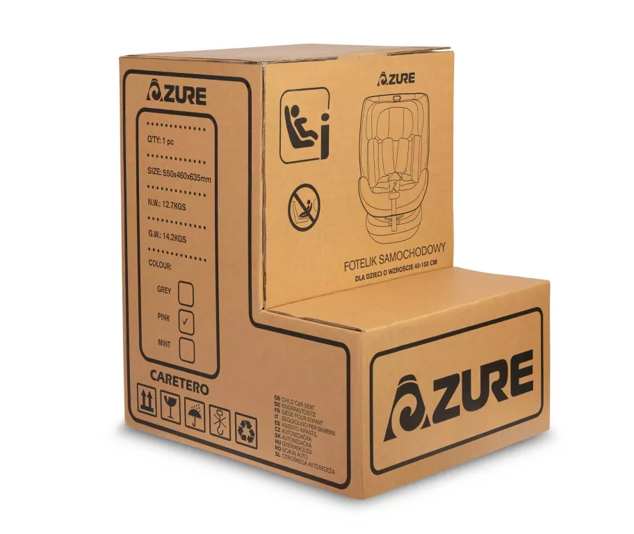 Caretero Fotelik Azure miętowy (40-150cm) - tantis.pl