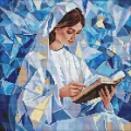 Diamentowa mozaika - Cicha lektura 40x40cm - tantis.pl