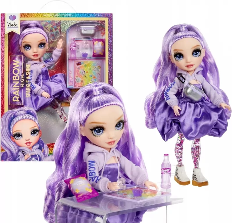 Rainbow High Sparkle & Shine Fashion Dolls Viola - tantis.pl