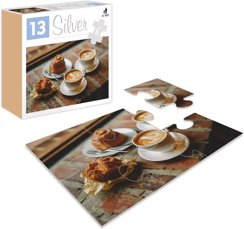 Puzzle 6 Kawa i ciastko Silver ALEX - tantis.pl