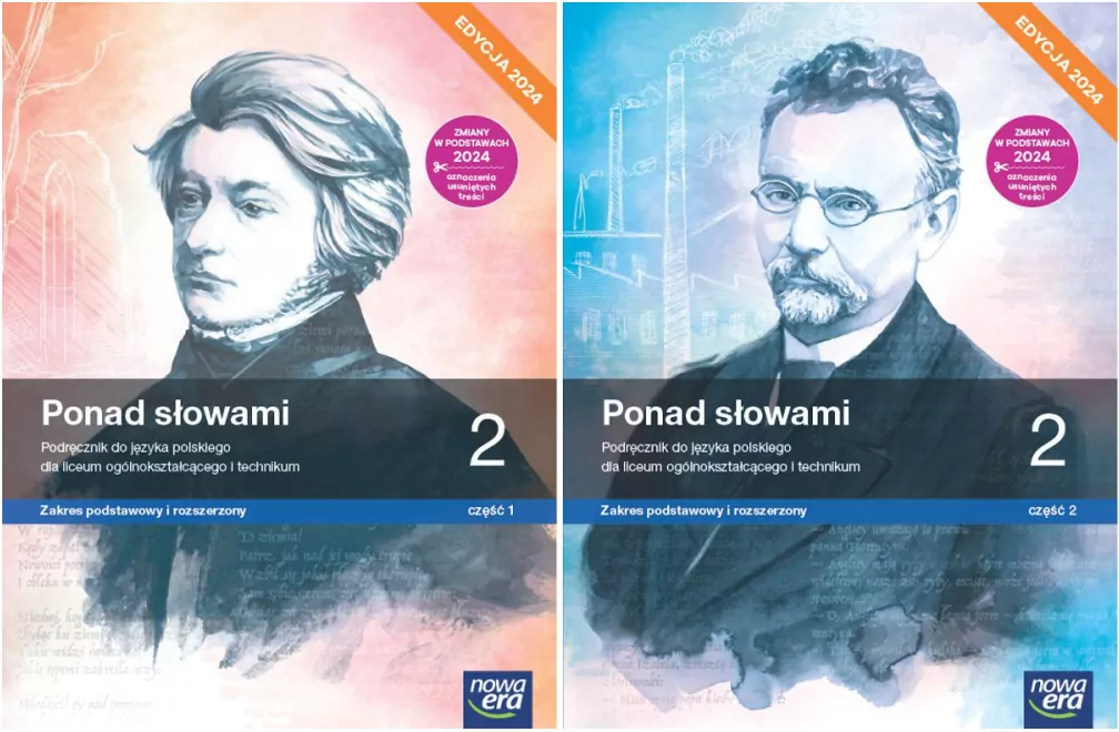 Pakiet: Ponad słowami 2. Podręcznik do języka polskiego dla liceum ogólnokształcącego i technikum. Zakres podstawowy i rozszerzony. Część 1 i 2. Edycja 2024 - tantis.pl