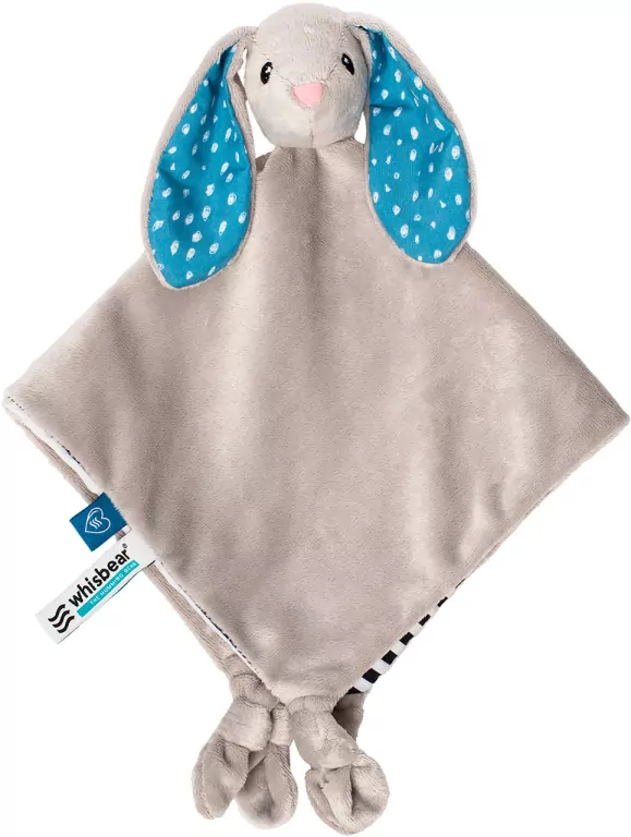 Kocyk DouDou Przytulanka Króliczek szary whisb123 - tantis.pl