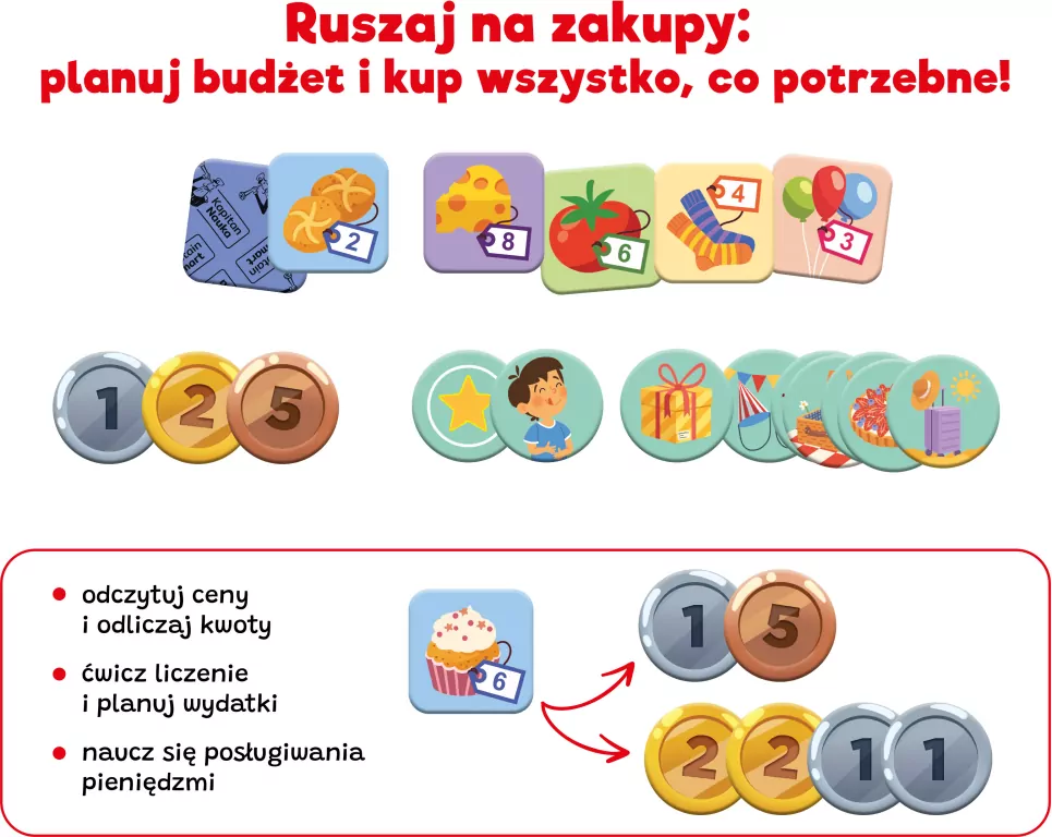 W sklepie. Gra edukacyjna. Kapitan Nauka - tantis.pl