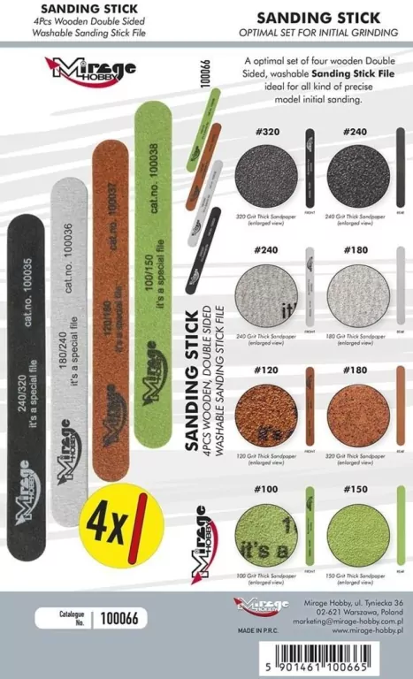 Zestaw pilników sanding stick optimal - tantis.pl
