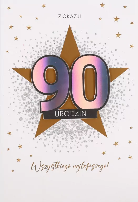 Karnet Urodziny 90 - tantis.pl