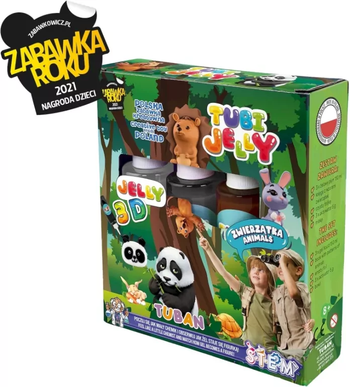 Tubi Jelly. Zwierzątka. 3 kolory - tantis.pl