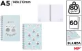 Notes na spirali A5 Frosty 148x210mm MIX - tantis.pl