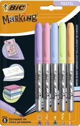 Marker BIC Marking Pastel Permamentne Blister