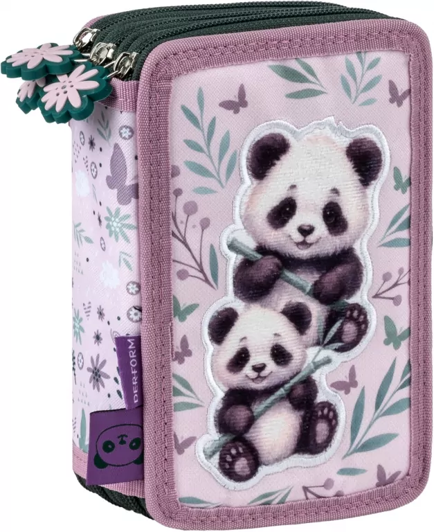 Piórnik z wyposażeniem Panda 3-kom. DERFORM - tantis.pl