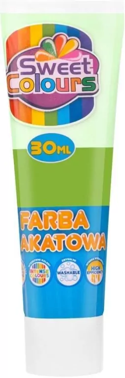 Farba plakatowa w tubie zieleń jasna 30ml - tantis.pl