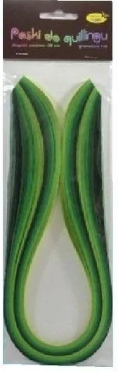 Paski do quillingu 5mmx50cm. Zielone - tantis.pl