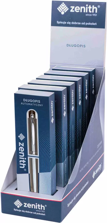 Długopis metalowy Zenith 60 Silver w etui - tantis.pl
