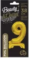 Balon foliowy B&C Cyfra stojaca "9" złota 38cm - tantis.pl