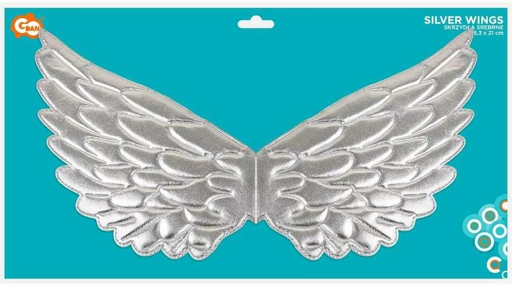 Skrzydła srebrne 45,3x21cm - tantis.pl