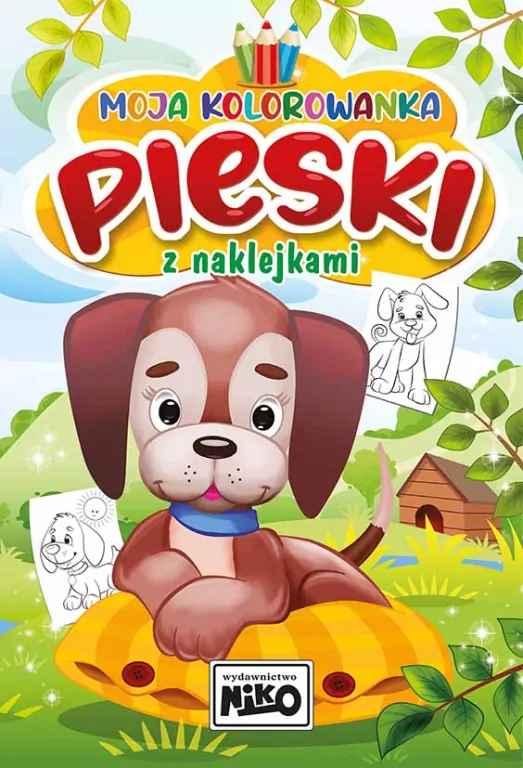 Pieski. Moja kolorowanka z naklejkami - tantis.pl