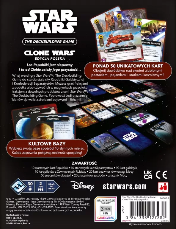 Star Wars: The Deckbuilding Game. Clone Wars REBEL - tantis.pl