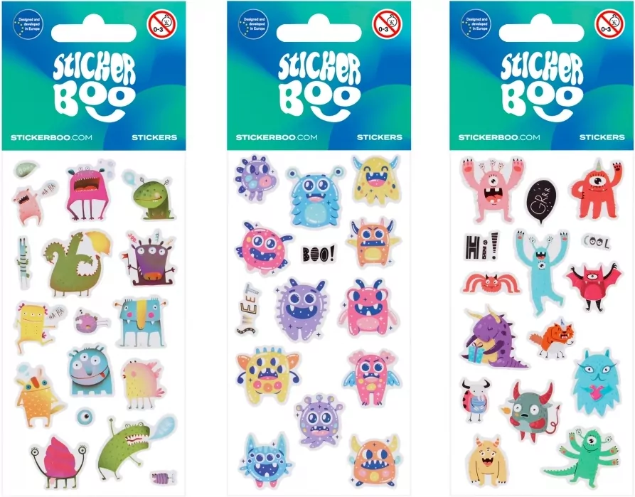 Naklejki Sticker BOO Potworki mix - tantis.pl