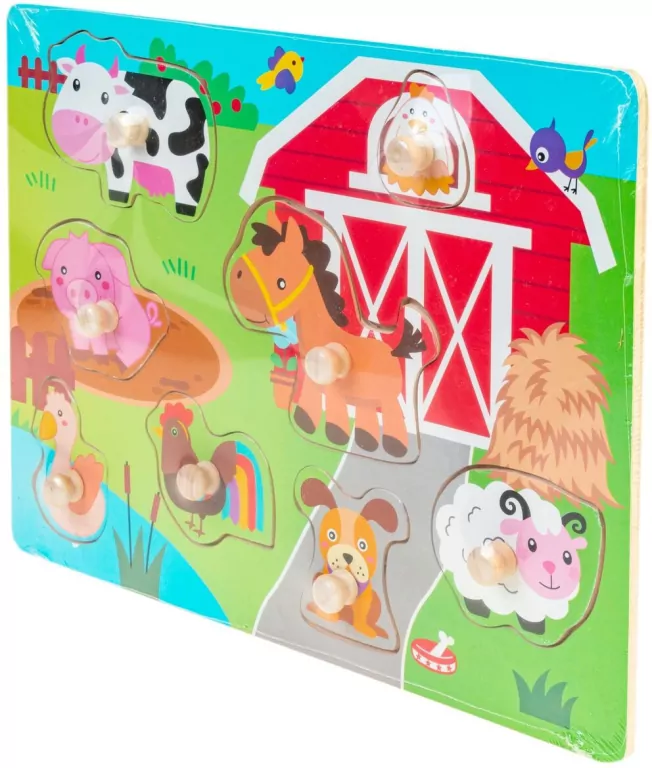 Smily Play. Układanka drewniana Mała farma - tantis.pl